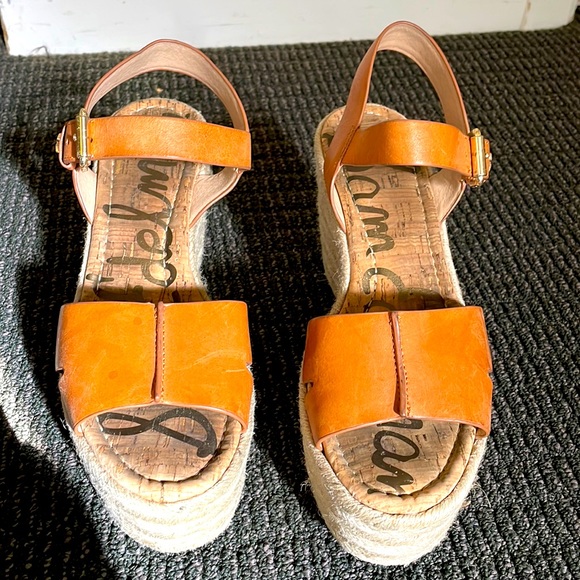 Sam Edelman size 8 leather wedge - Picture 1 of 6